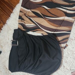 Set of TWO (2) slinky tube tops